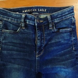 American eagle high waisted ripped jeans